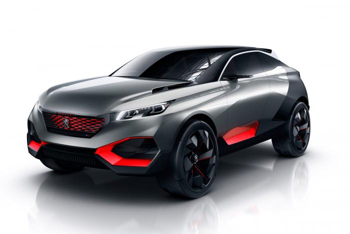 Peugeot say the Quartz will be a plug-in hybrid capable of churning out 493bhp!