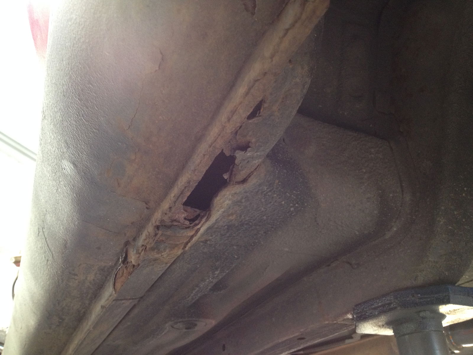 Underneath the MX-5...that's what I like to call natural weight reduction