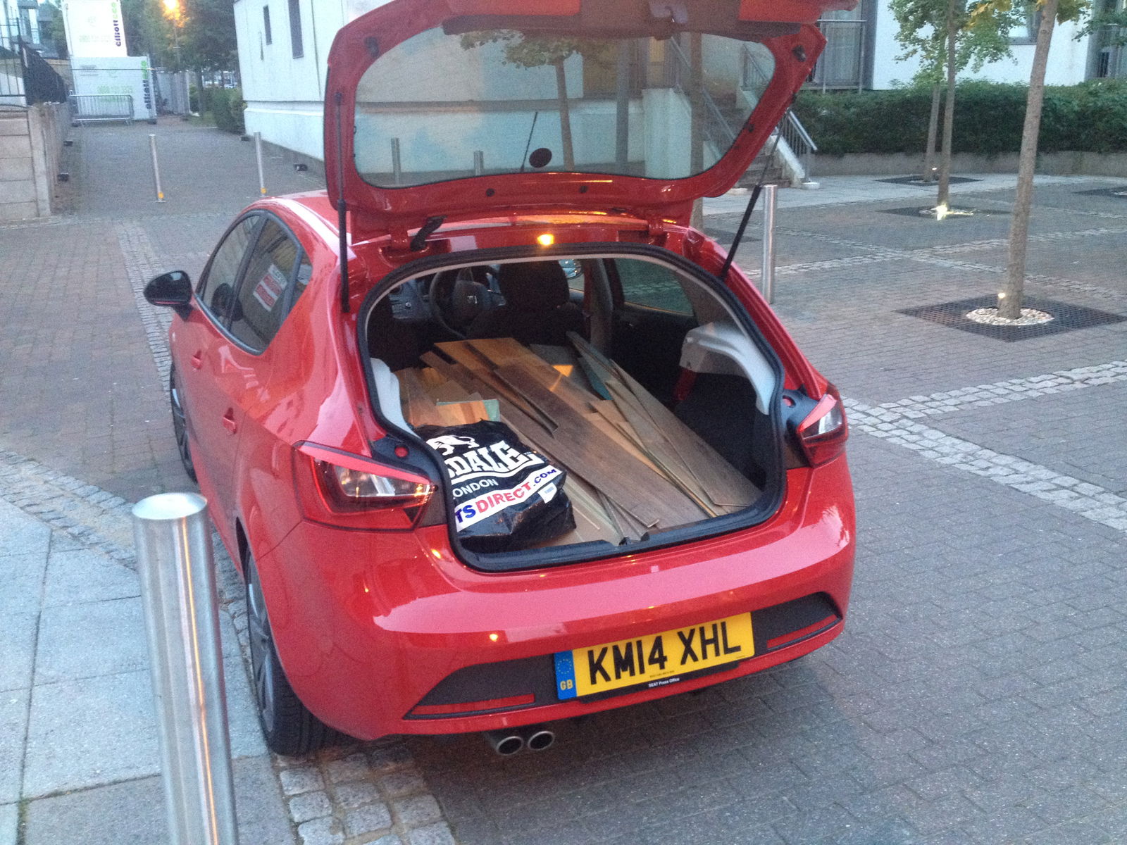 I managed to salvage wooden flooring from a lady who was chucking it out