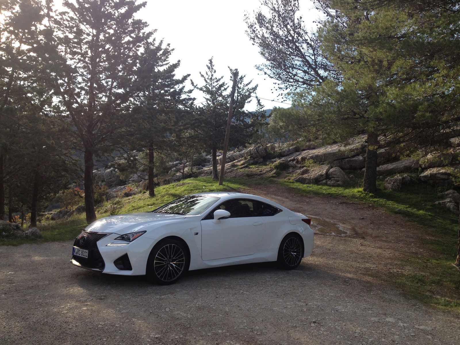 Away from the track, I also got to test this white RC F in the Ronda region of Malaga 
