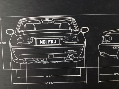 A Laser-Etched Plaque Of Your Car Is The Best Present Any Petrolhead Could Receive 