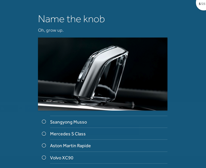 Did You Take The World's Hardest Car Quiz? Here Are All The Answers