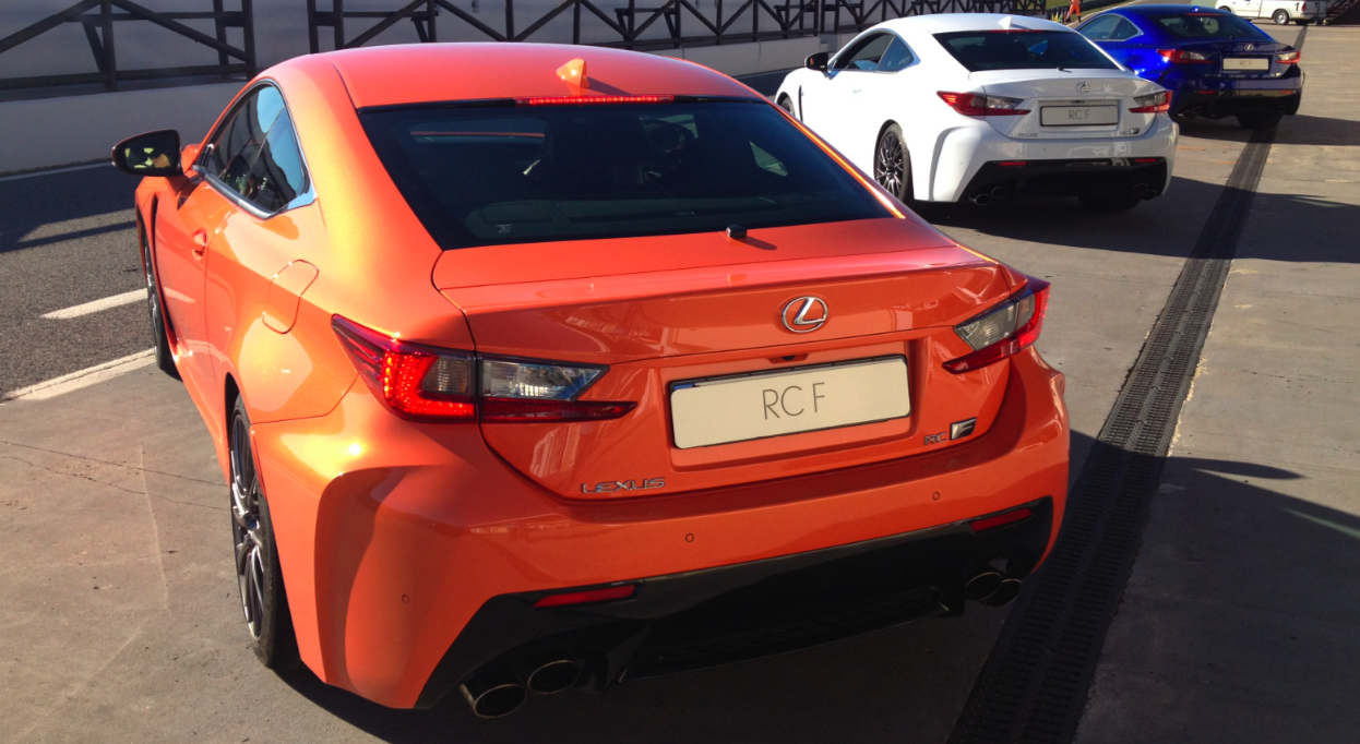 The car you see in the background is the RC F GT3 racer with 533bhp