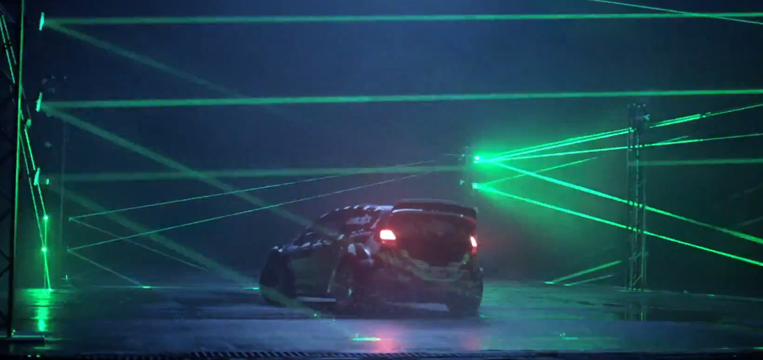 Watch Ken Block Take On A Wicked Blackout Trial With An R8, Aventador And An M4 For Company