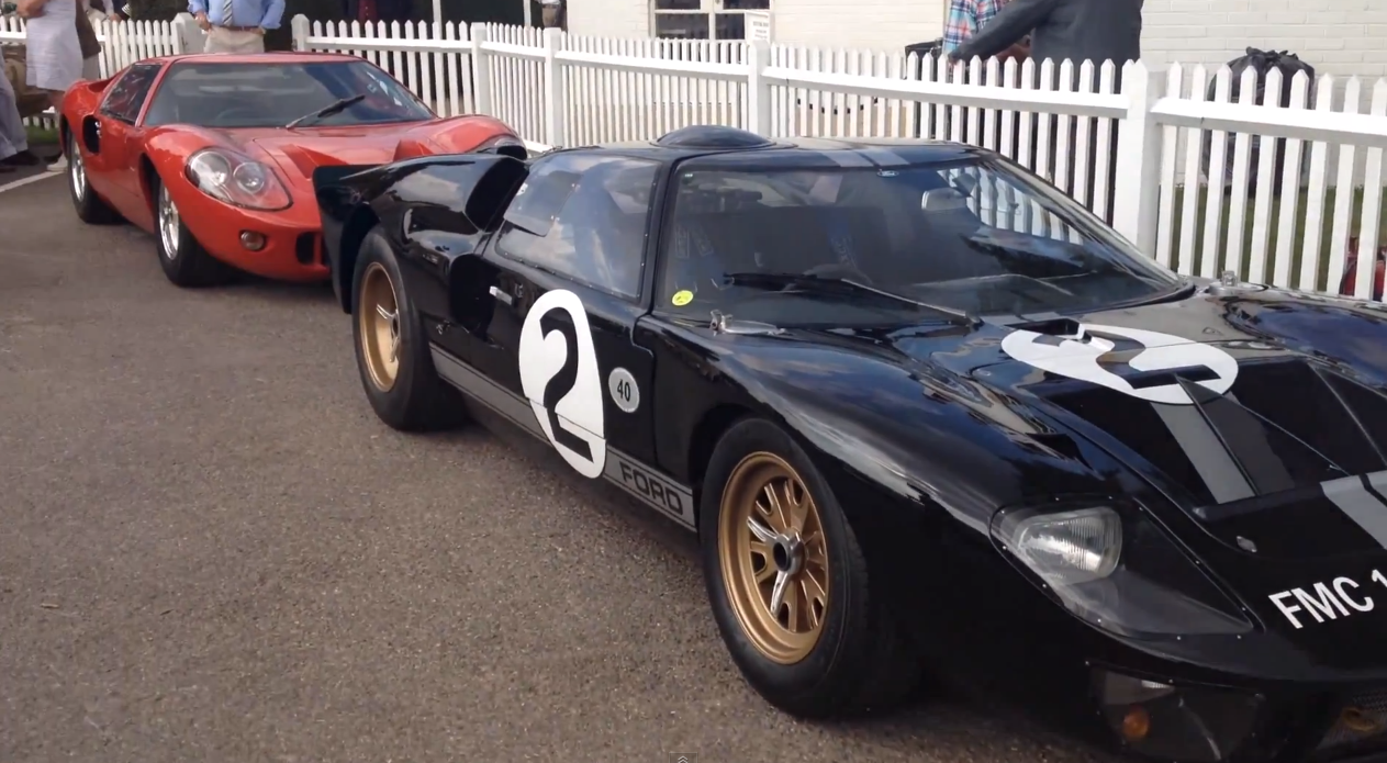 The GT40 race car was in very good company on the day - this stunning red model was another Goodwood star attraction