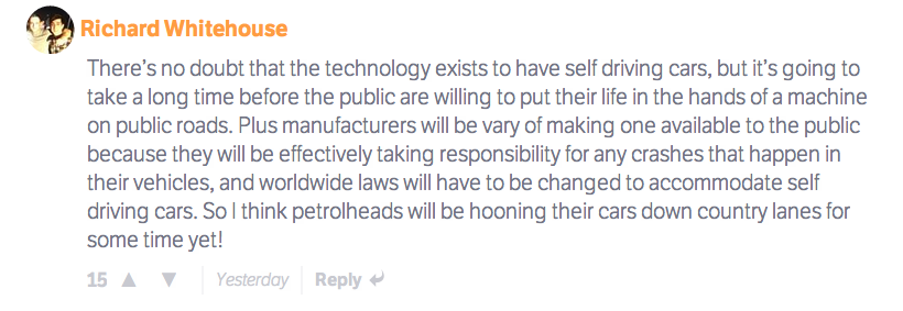 Google's Controversial Driverless Cars: What You Had To Say In The Comments