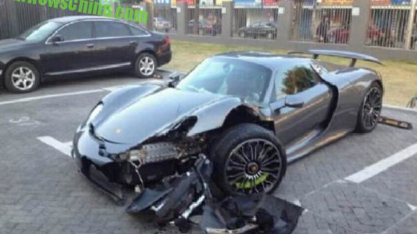 Prepare For Tears: Someone In China Has Wrecked A Porsche 918