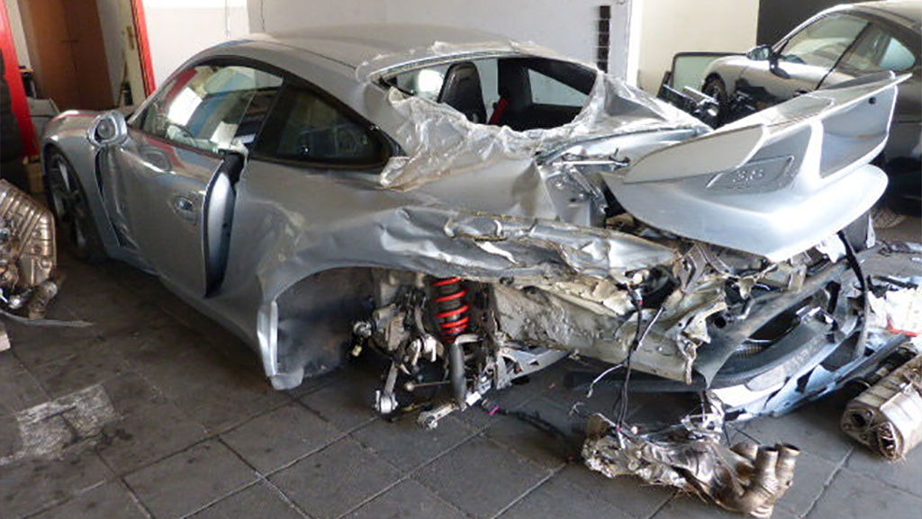 This Nearly New 911 GT3 Has Been Absolutely Destroyed But It Could Be Yours For Just £40k
