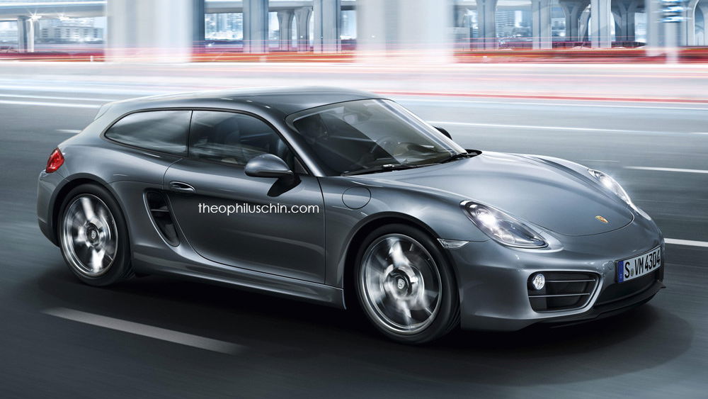 Call Us Weird, But We'd Dig A Porsche 'Cayvan' Shooting Brake Cayman Like This 