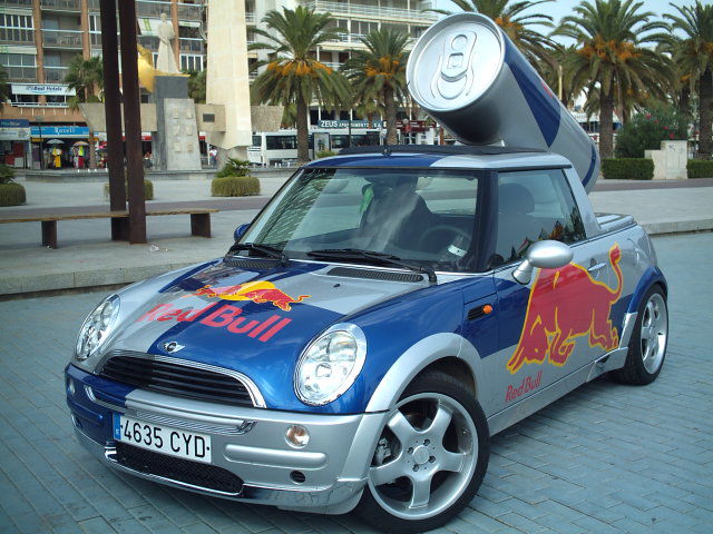 Here's how the Mini looked in full advertising mode