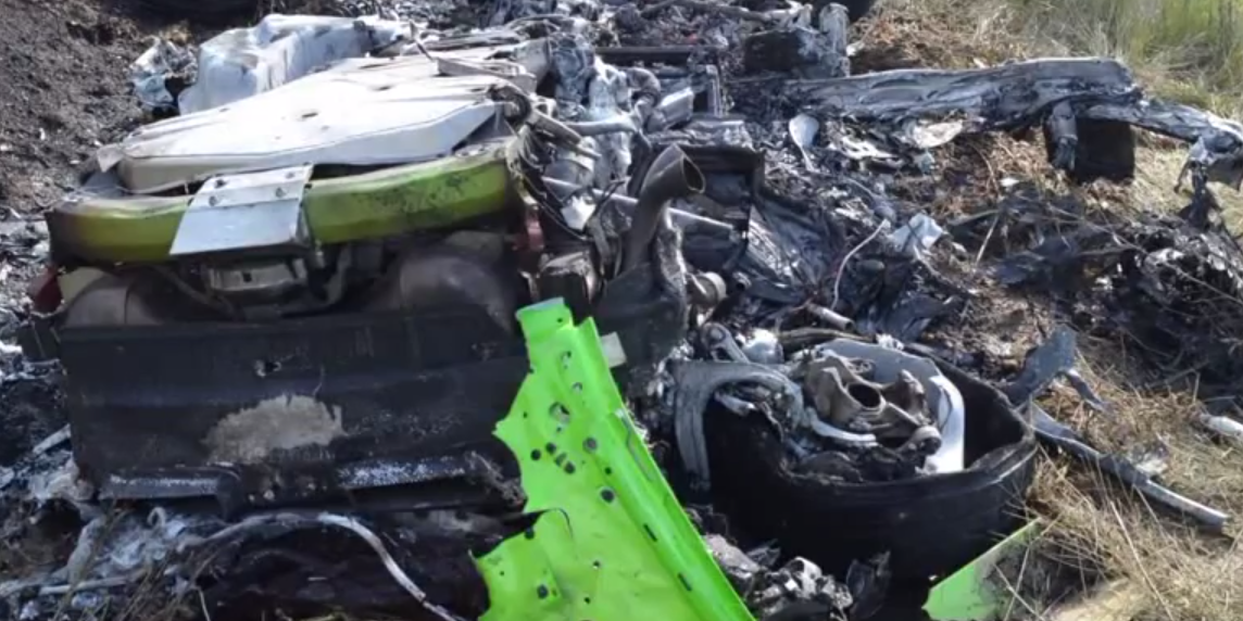 ...And this was the car after the crash