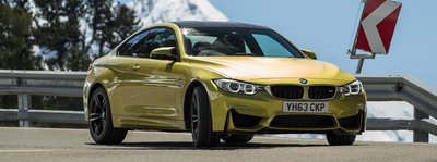 The M4 costs around £57k and produces 431hp and 406lb ft from its twin-turbocharged 3.0-litre straight six 