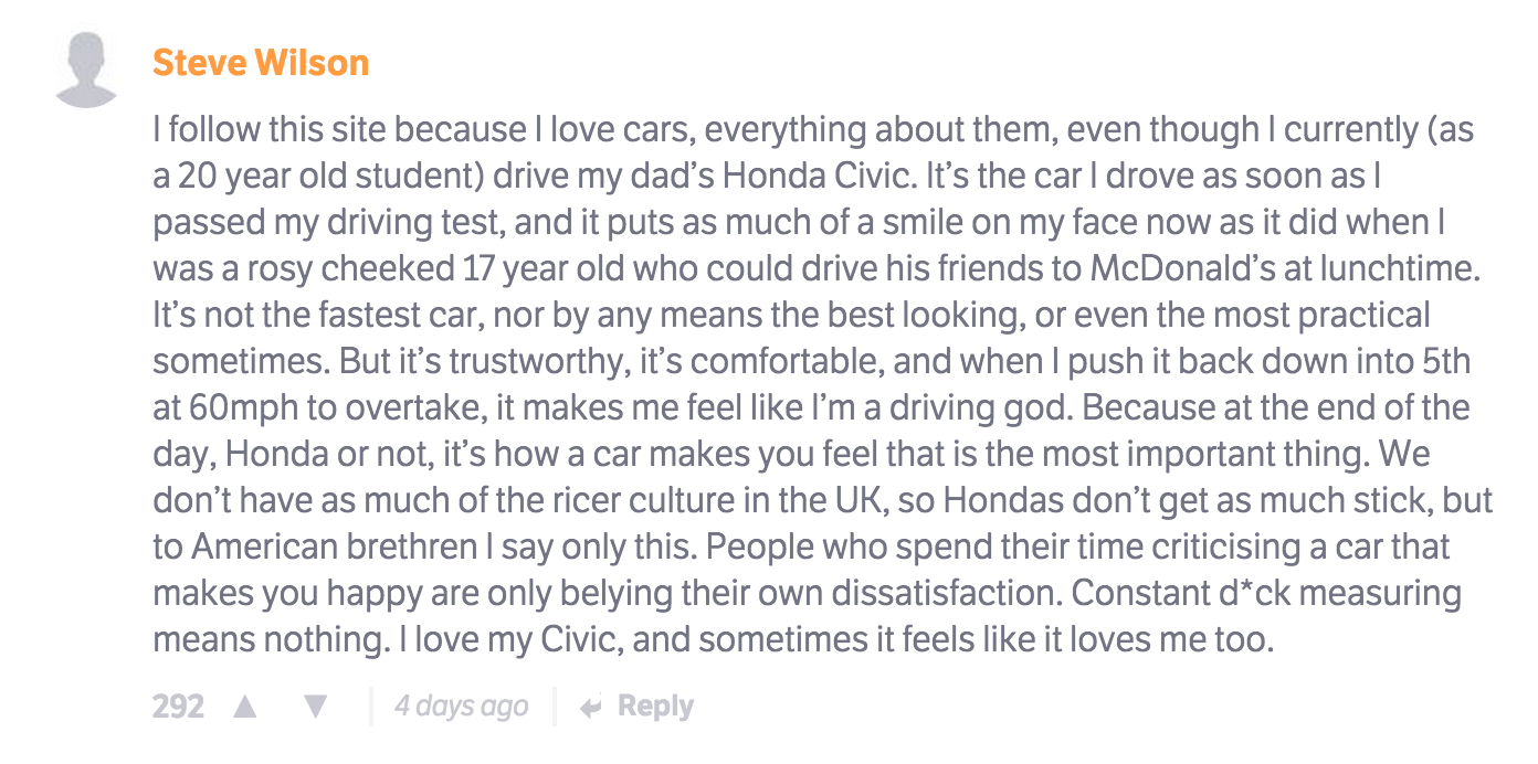 The 10 Best Comments On CT Last Week 
