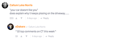 The 10 Best Comments On CT Last Week 