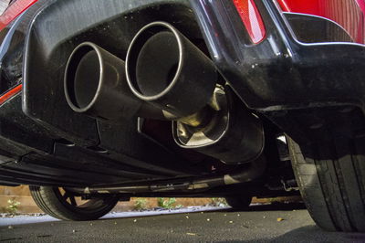 The rear of Matt's Type-R with said exhausts