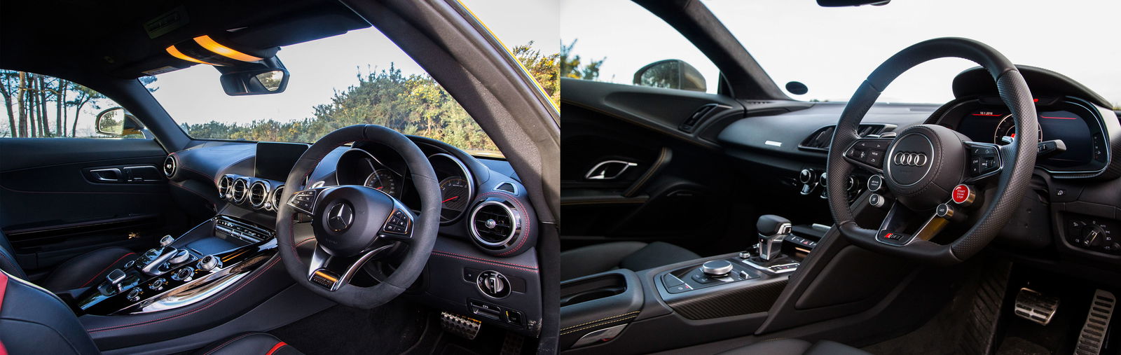 R8 Battering Ram Vs AMG GT S Sex Bomb: Which Supercar Banana Achieves Driving Nirvana?