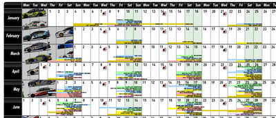 This Epic 2015 Calendar Features The Dates Of Every Major Motorsport Event