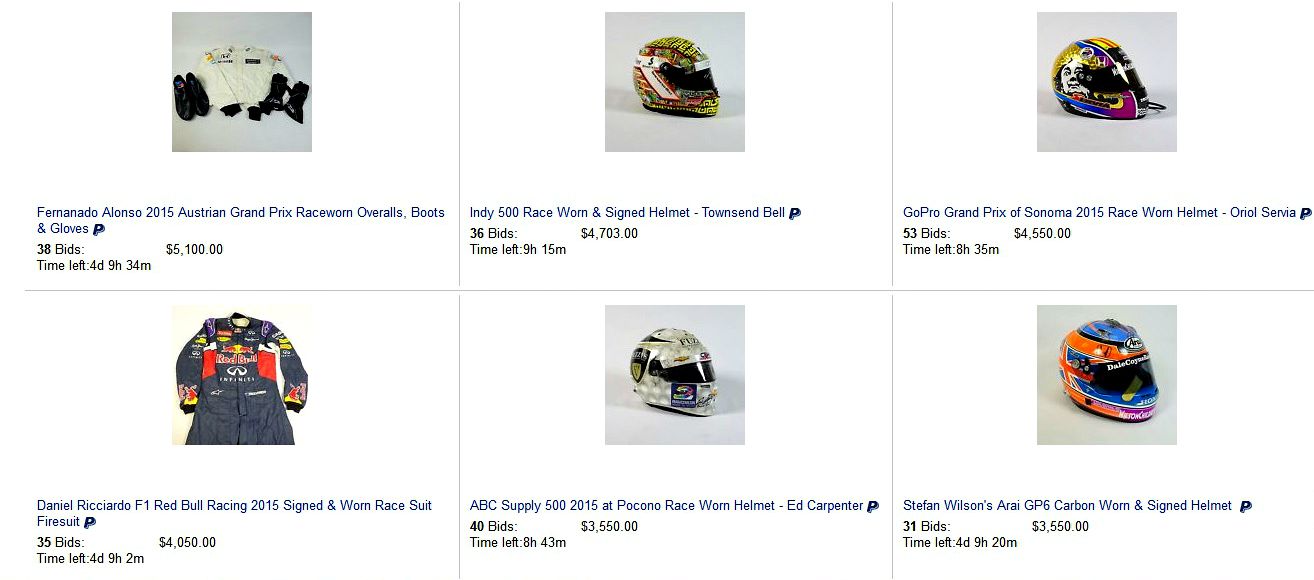 These Amazing Motorsport Items Are Up For Auction To Raise Money For Justin Wilson's Kids