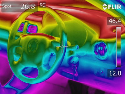 17 Fascinating Thermal Imaging Car Pics 