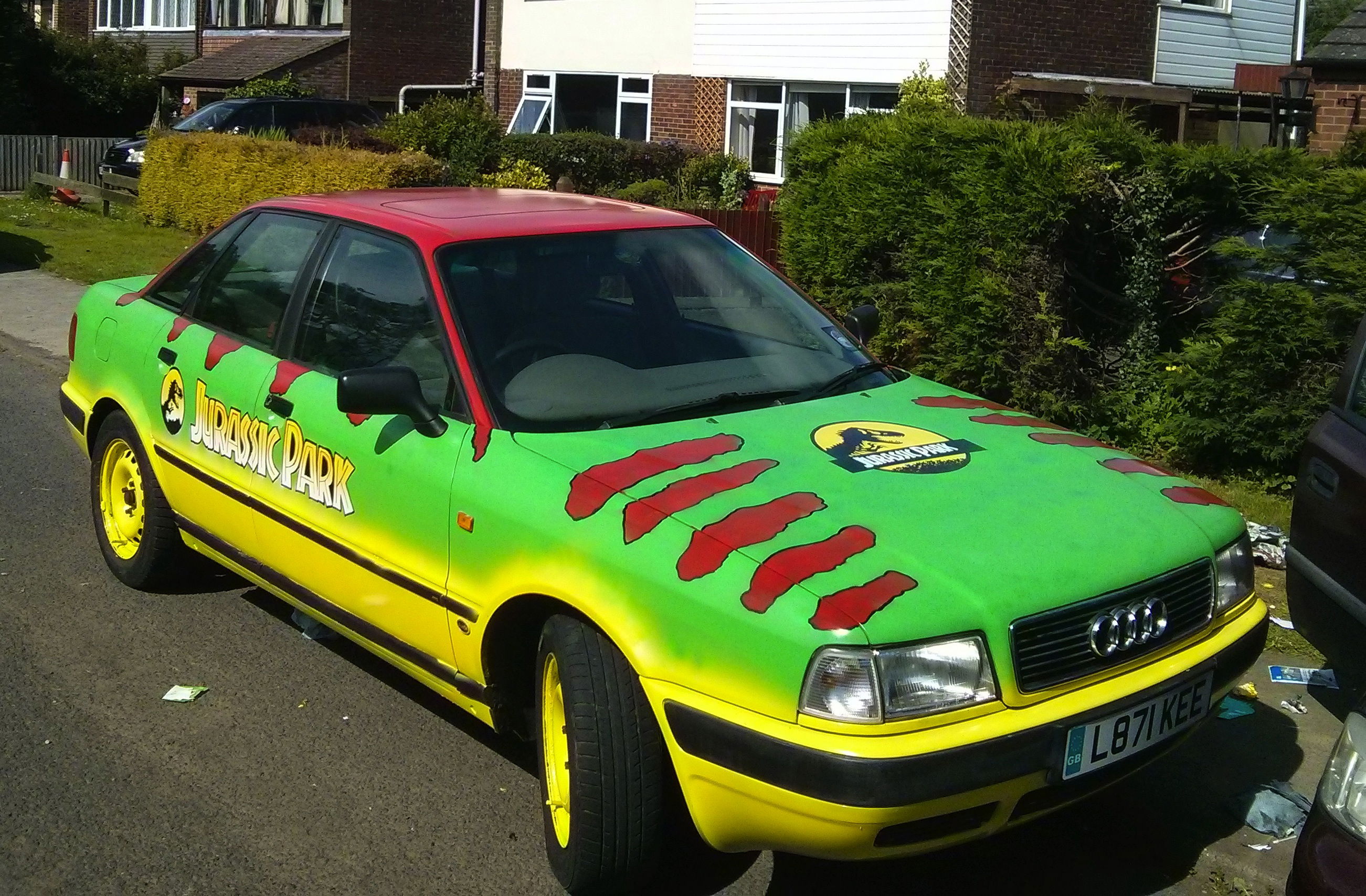 This Jurassic Park-Inspired Audi 80 Is An Awesome Home-Brewed Banger Rally Ride