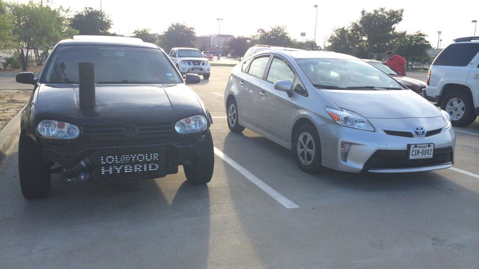 The Awesome Moment A Golf TDI Meets Its Arch Enemy At The Grocery Store