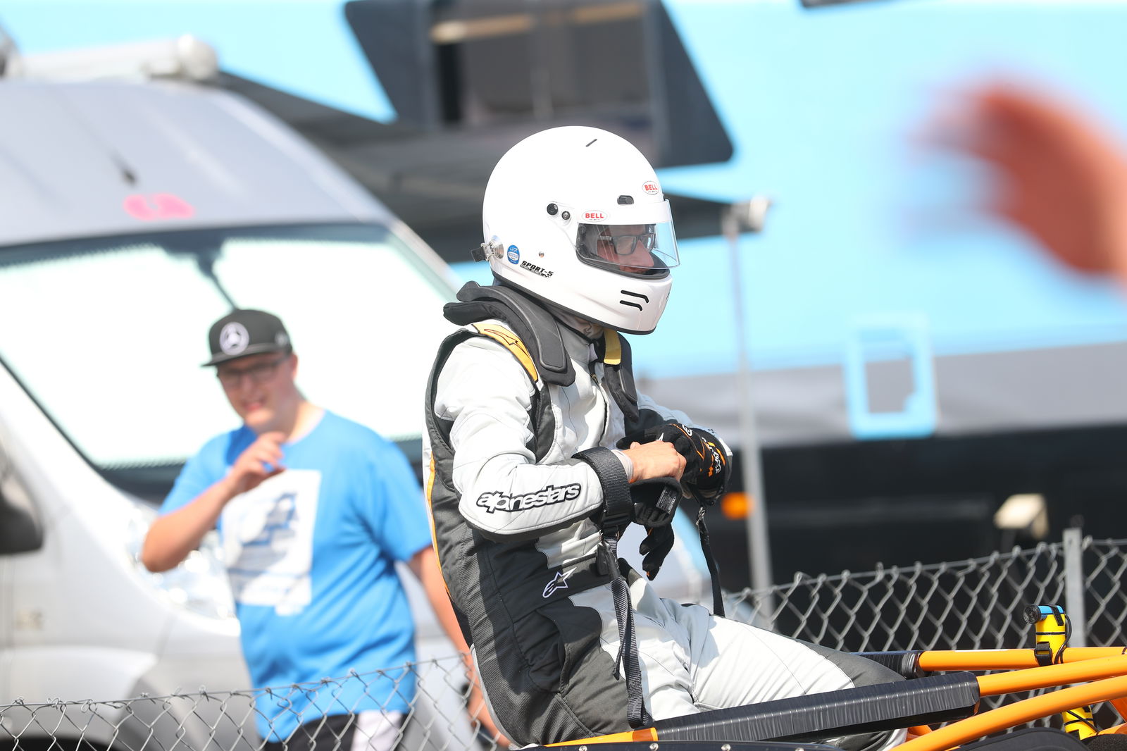 You'll need to budget at least £1000 for your helmet, Hans device and flameproofs (Image via Snappyracers.com)