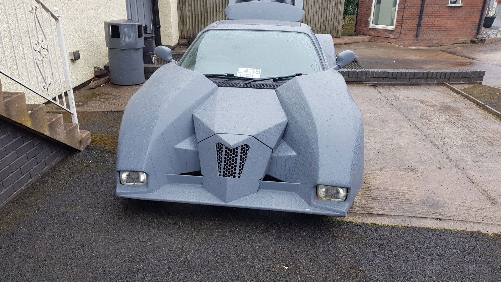 This Batmobile-Like Toyota MR2 Creation Has Sideways Transit Van Lights