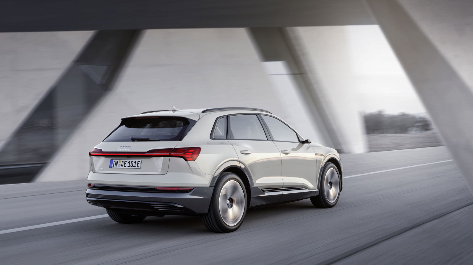 The E-tron's styling is fairly conservative, and largely mirrors that of the Q8