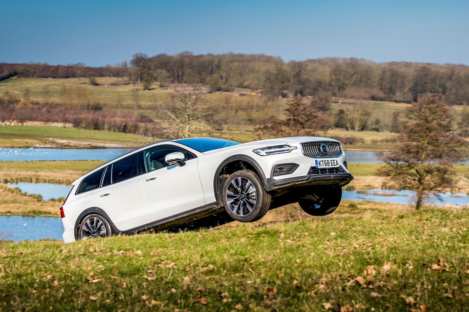 The Volvo V60 Cross Country can handle some moderate off-roading, should the need arise...