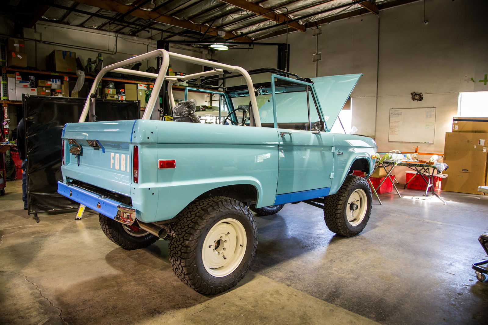 Broncos are available in 'New School' spec with Icon bumpers, in the more traditional 'Old School' form or as a 'Derelict' with the original patina retained