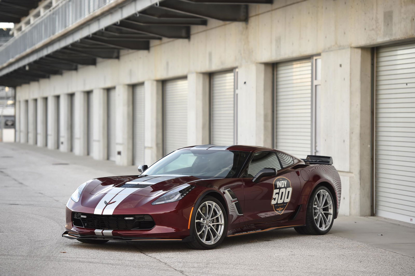 The Latest Indy 500 Pace Car Is A Glorious Burgundy Corvette Grand Sport