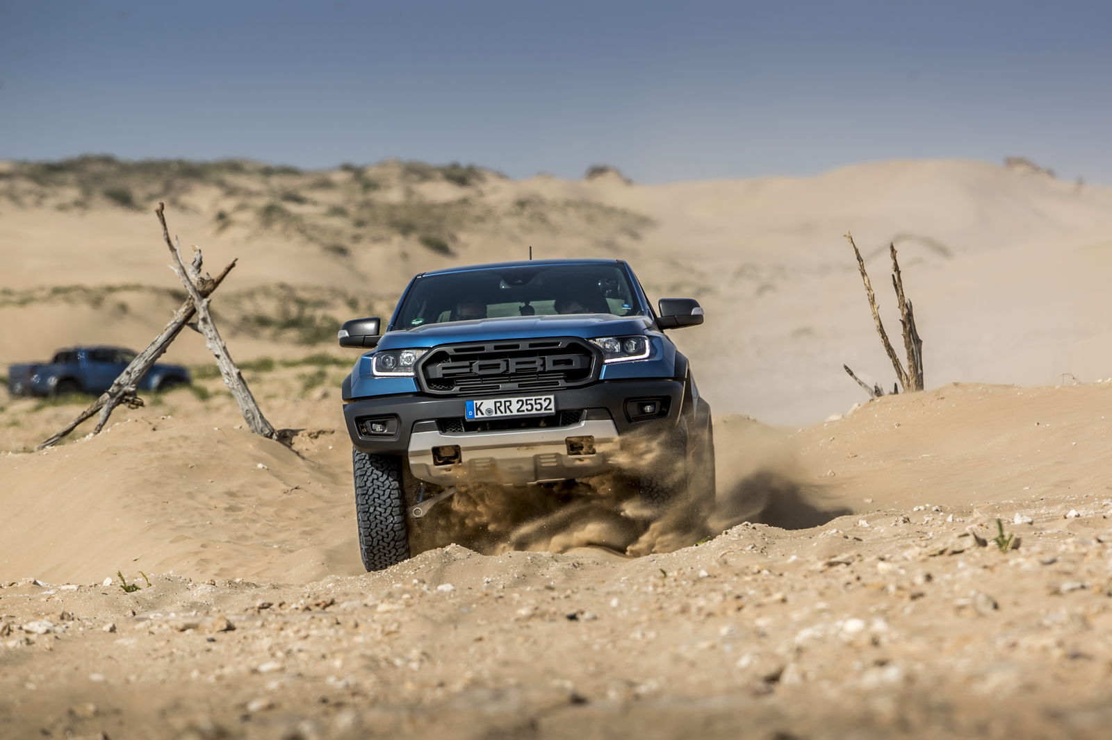 Ford says the Ranger Raptor is inspired by modified pickups used as course cars on events like the Baja 500
