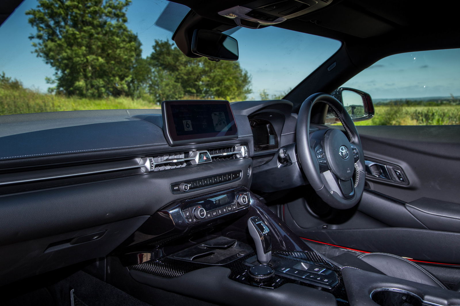 The GR Supra has a different dashboard to the Z4, but it's full of BMW switchgear