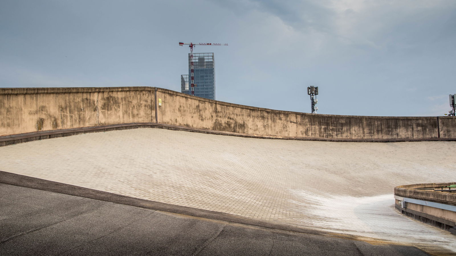 Exploring The Abandoned Test Track On A Shopping Mall Roof