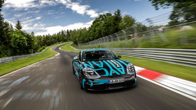 The Porsche Taycan Is The 'Ring's Fastest Road-Legal EV