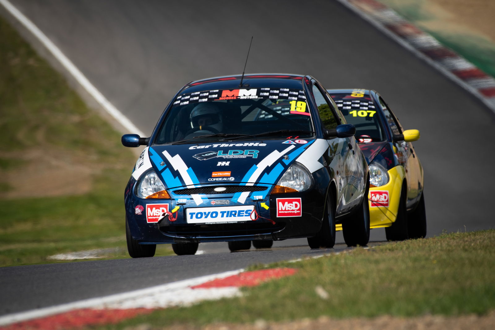Having safely made it through Paddock Hill bend, you'd better be watching your mirrors on the approach to Druids!