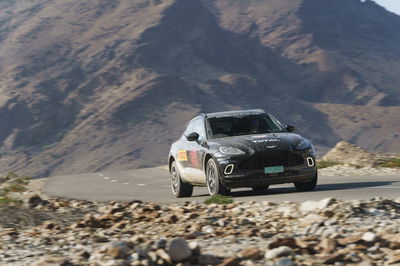 The Aston Martin DBX sits on a bespoke platform, incorporating a powertrain and technology from Mercedes