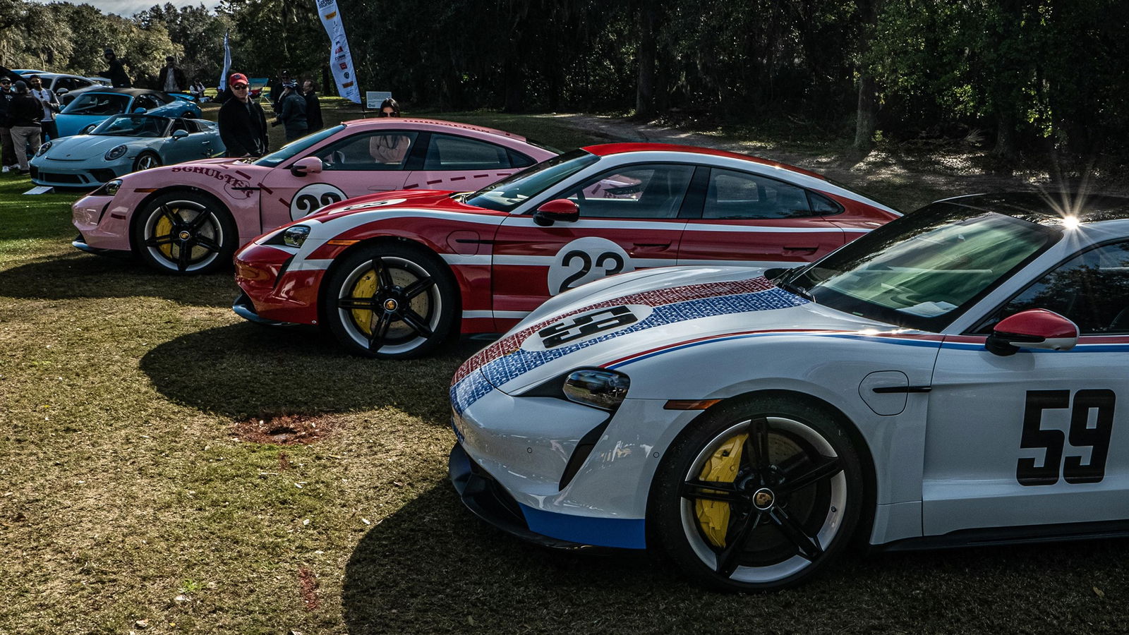 Here's How The Porsche Taycan Looks Clothed in Classic Liveries