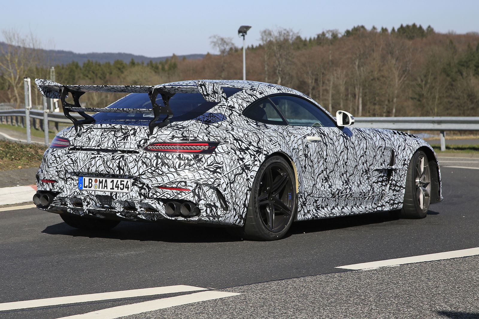 The Mercedes-AMG GT Black Series has been spotted before, but the bodywork has evolved significantly since then
