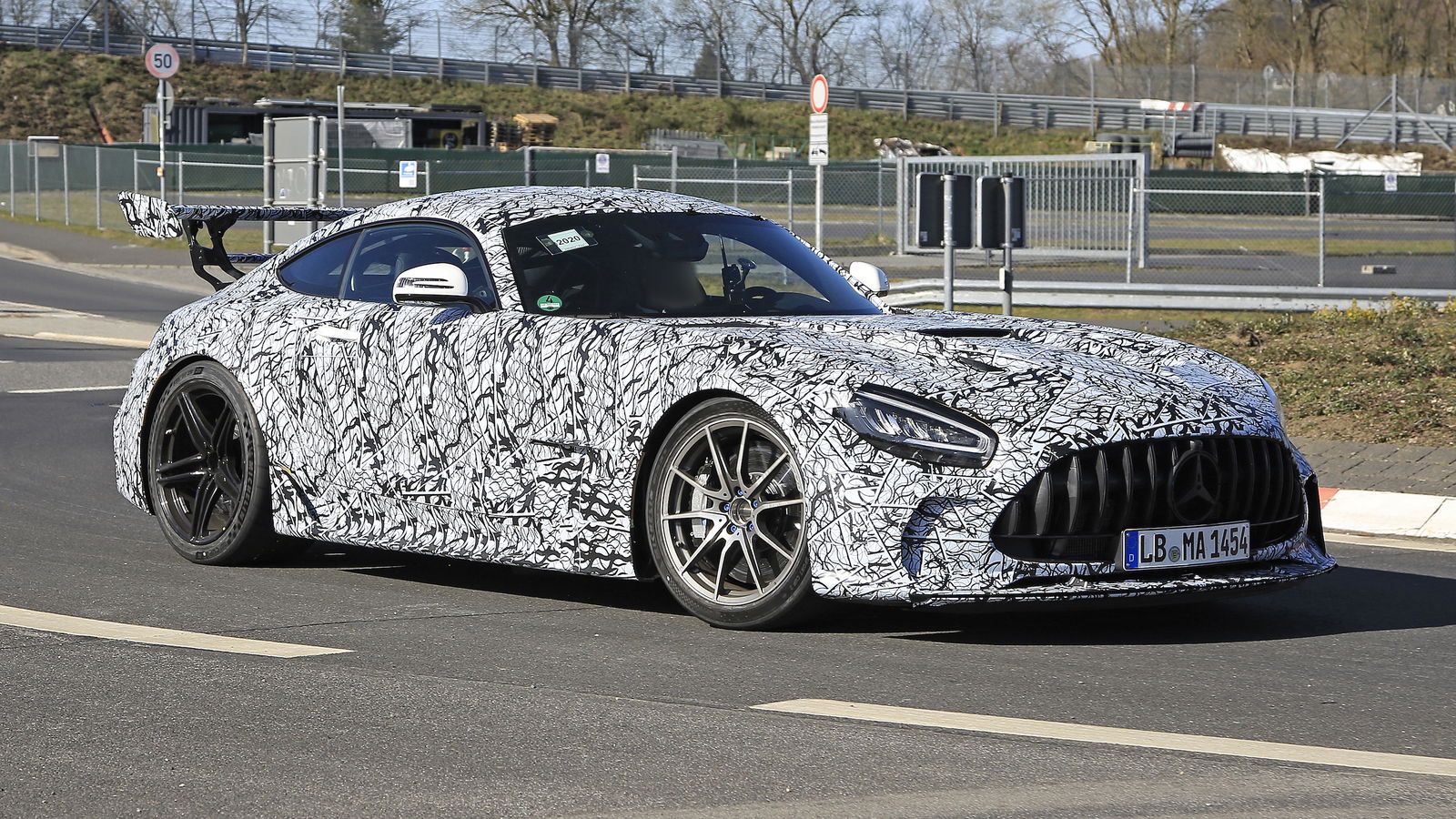 The Mercedes-AMG GT Black Series Has A Giant Wing And A Huge Face