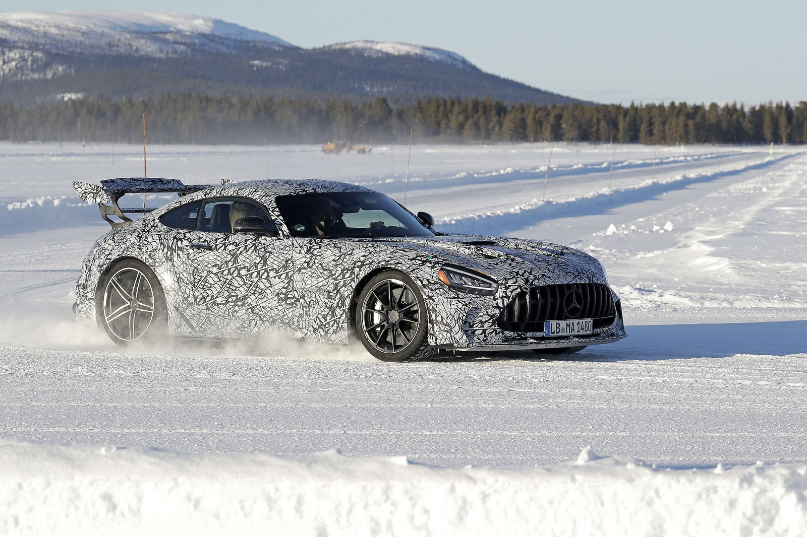 The Mercedes-AMG GT Black Series Has A Giant Wing And A Huge Face