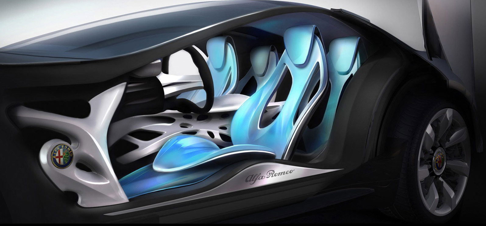 The Alfa Romeo Pandion Was A V8 Concept With The Most Incredible Doors