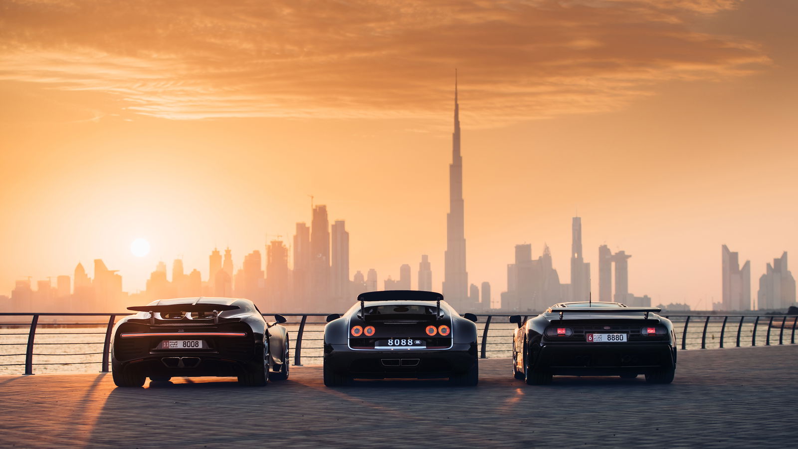 Three Generations Of Quad-Turbo Bugatti Come Together For Incredible Photocall