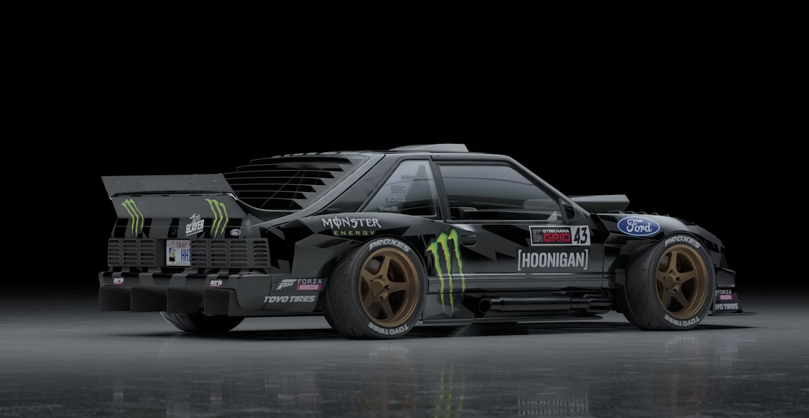 Hoonifox Is Ken Block's Foxbody-Based Ford Mustang Drift Missile