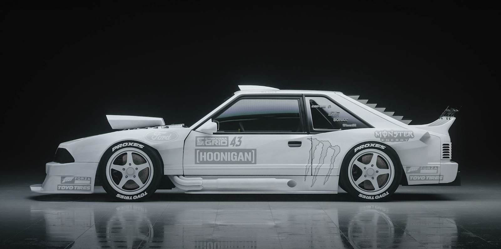 Hoonifox Is Ken Block's Foxbody-Based Ford Mustang Drift Missile