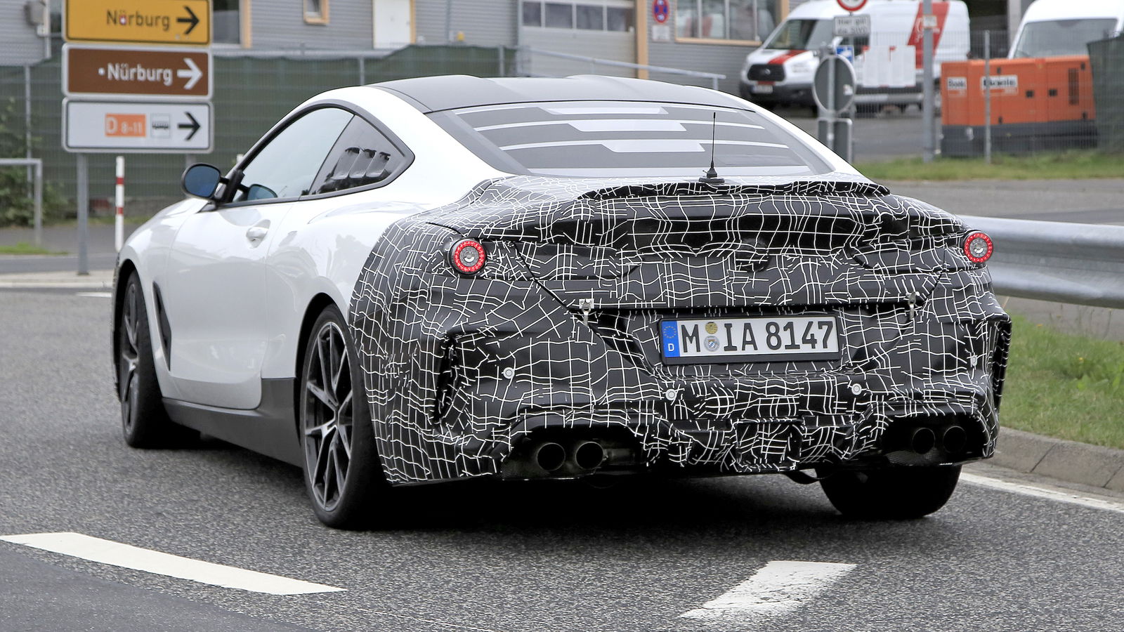 What's The Deal With This BMW 8-Series Mule And Its Rear Quarter Vents?