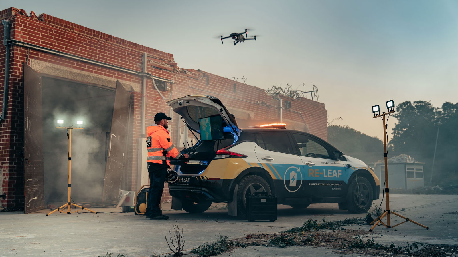 Nissan Re-Leaf Is A Chunky-Tyred Disaster Response Power Bank