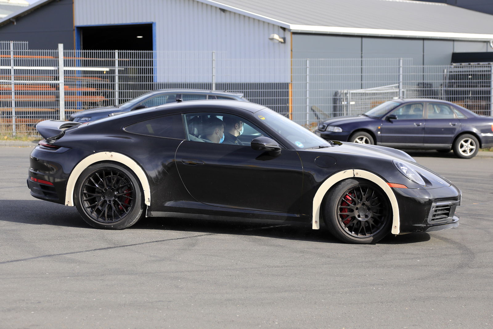Lifted Porsche 911 With Wooden Wheel Arch Flares Spotted - Is The Safari Coming Back?