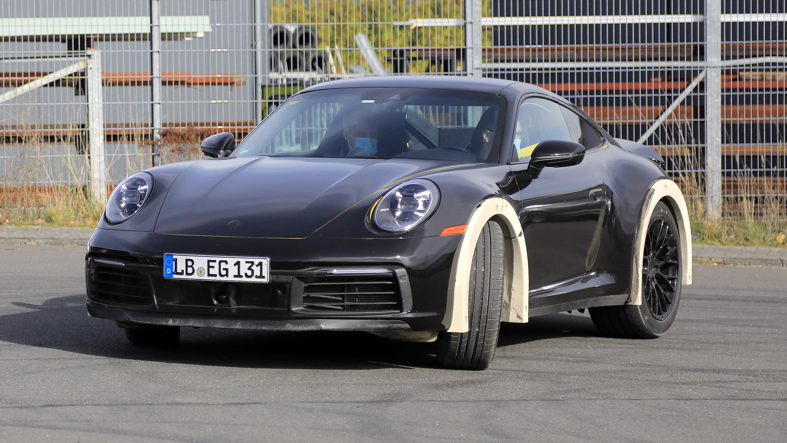 Lifted Porsche 911 With Wooden Wheel Arch Flares Spotted - Is The Safari Coming Back?