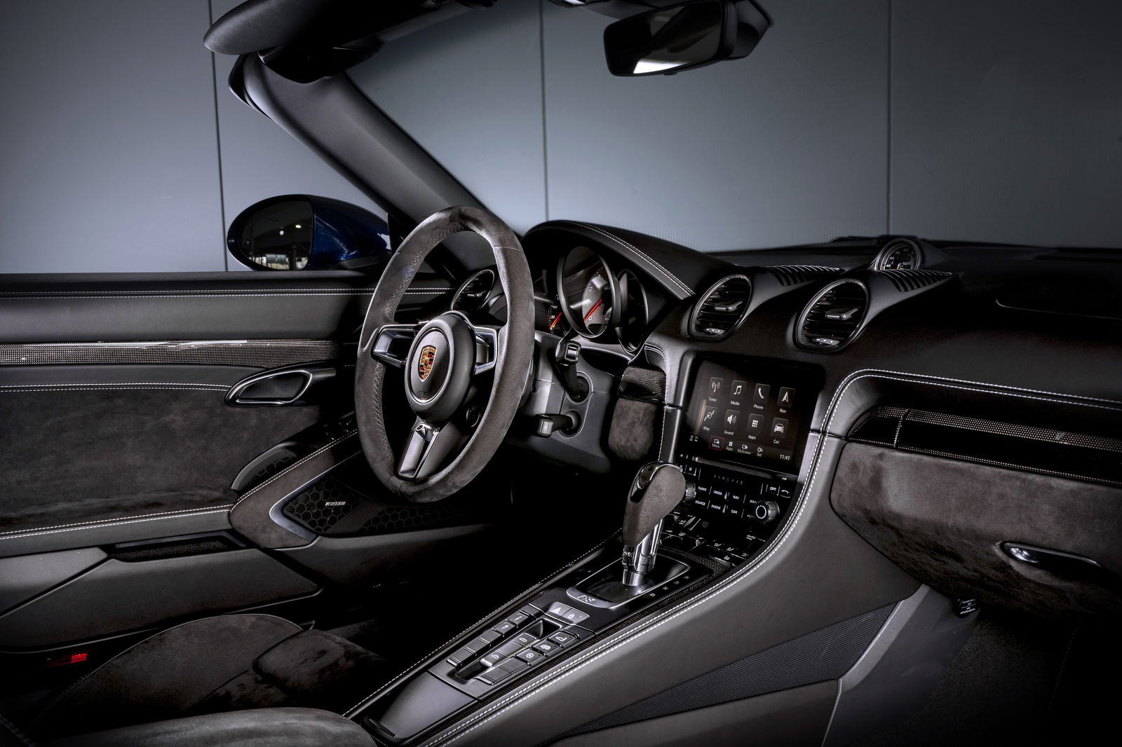 The Boxster's cabin is feeling its age, but it feels solid and is well laid-out